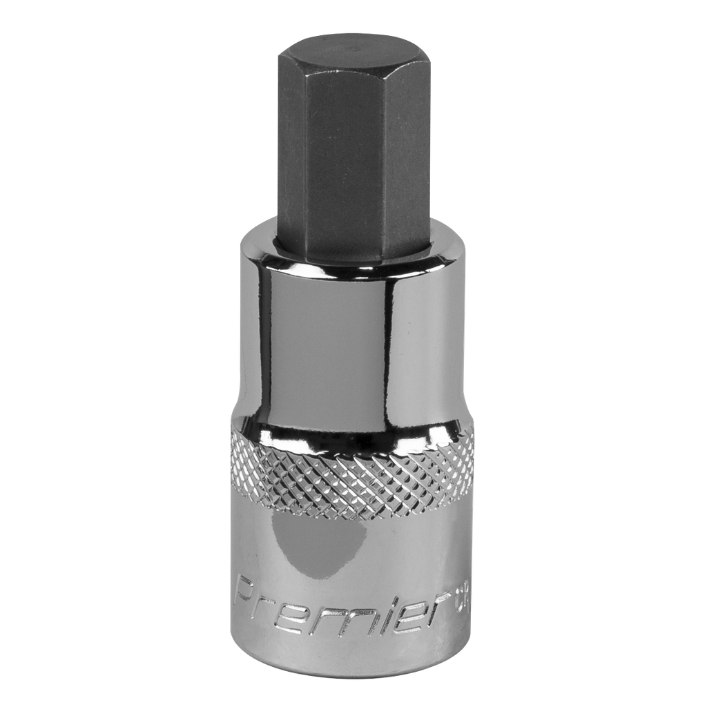 Sealey Premier Hex Socket Bit 1/2"Sq Drive 12mm