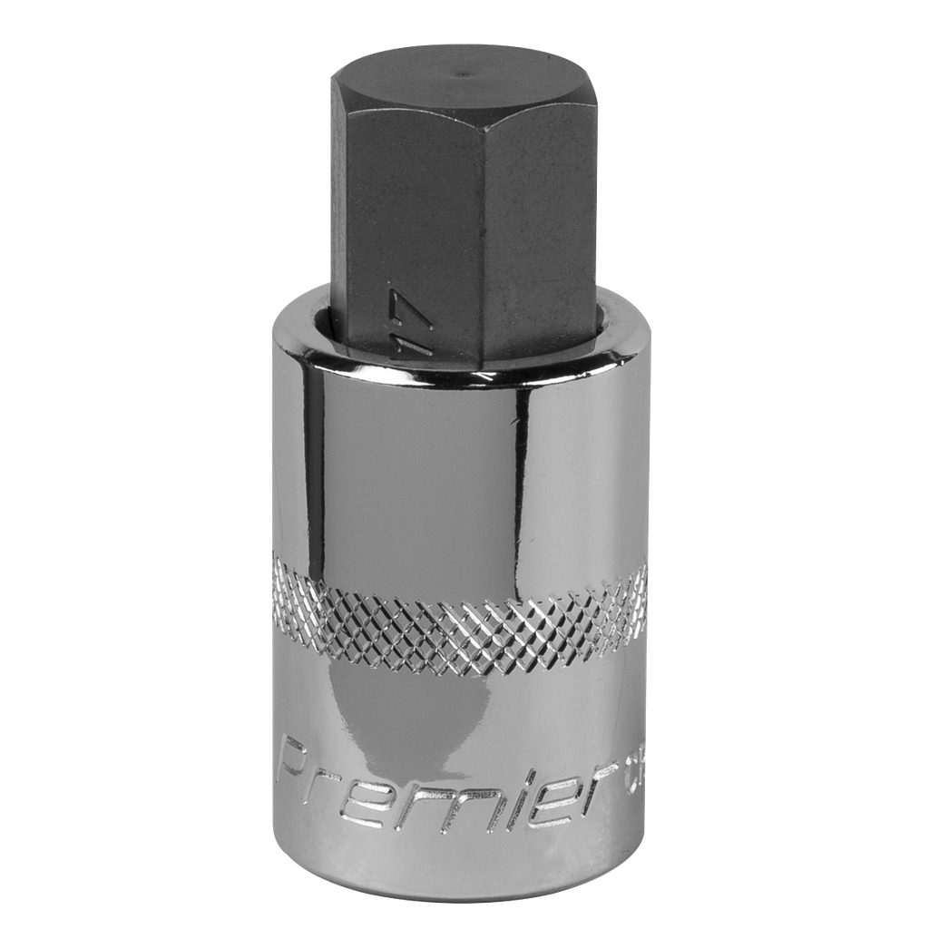 Sealey Premier Hex Socket Bit 1/2"Sq Drive 17mm