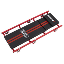 American-Style Deluxe Creeper with Steel Frame, 6 Wheels & Adjustable Headrest 40"