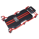 Deluxe Steel Creeper with 6 Wheels & Headrest