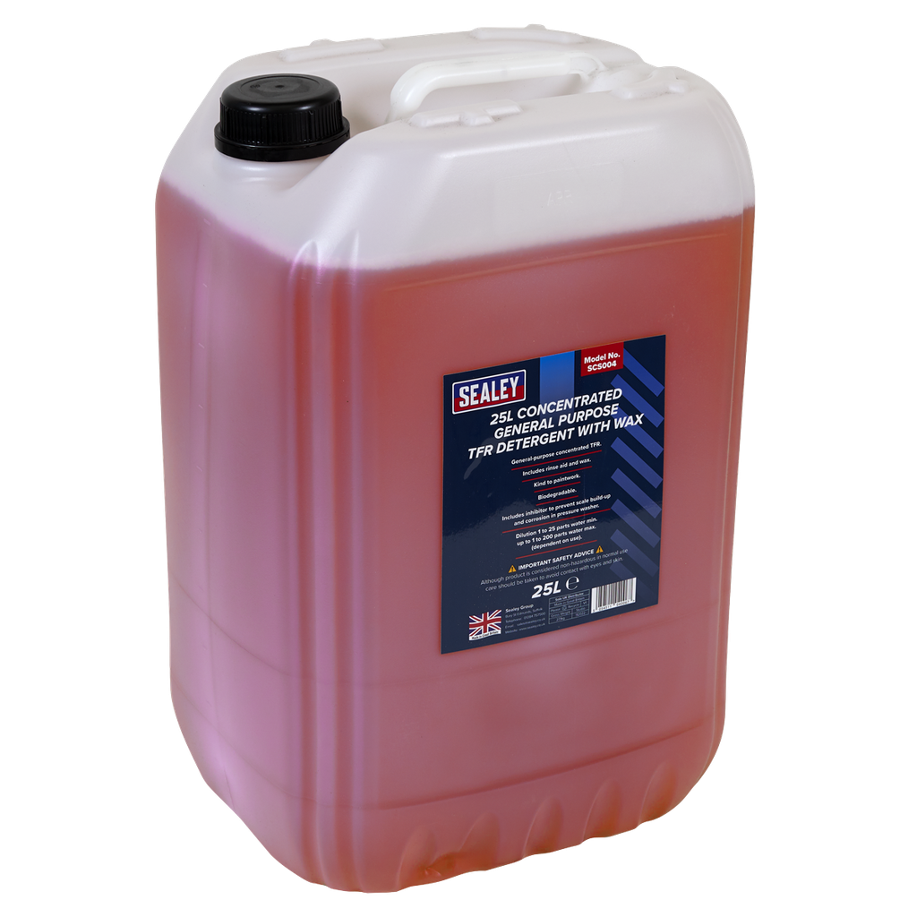 Sealey Concentrated TFR Detergent with Wax 25L
