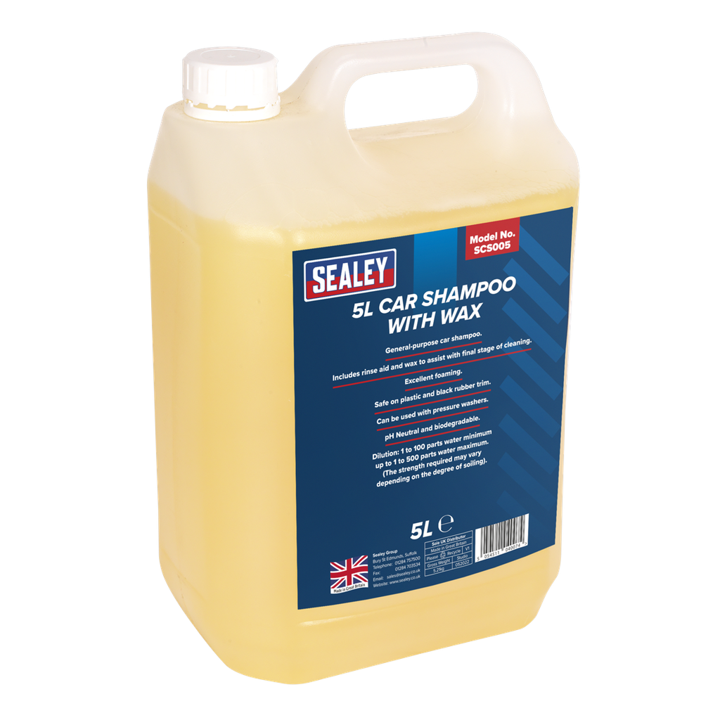 Sealey Car Shampoo with Wax 5L