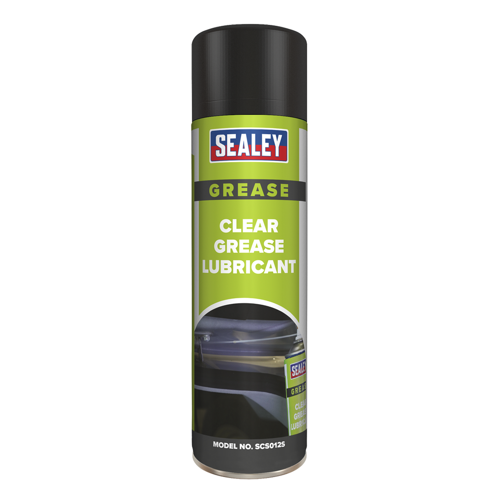 Sealey Clear Grease Lubricant 500ml - Pack of 6