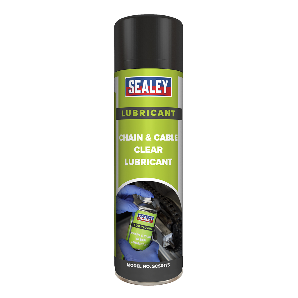 Sealey Chain & Cable Clear Lubricant 500ml