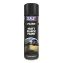 Sealey Matt Paint 500ml - Black