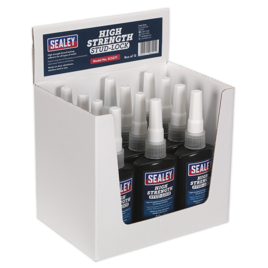 Sealey High Strength Stud Lock 50ml - Pack of 12