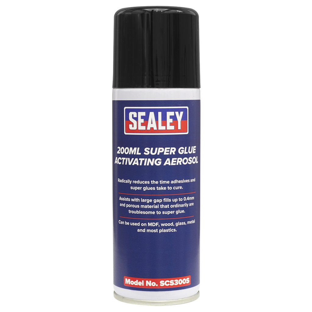 Sealey Super Glue Activating Aerosol 200ml - Pack of 6