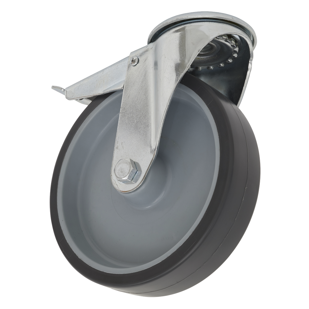 Sealey 100mm Castor Wheel with Bolt Hole & Total Lock