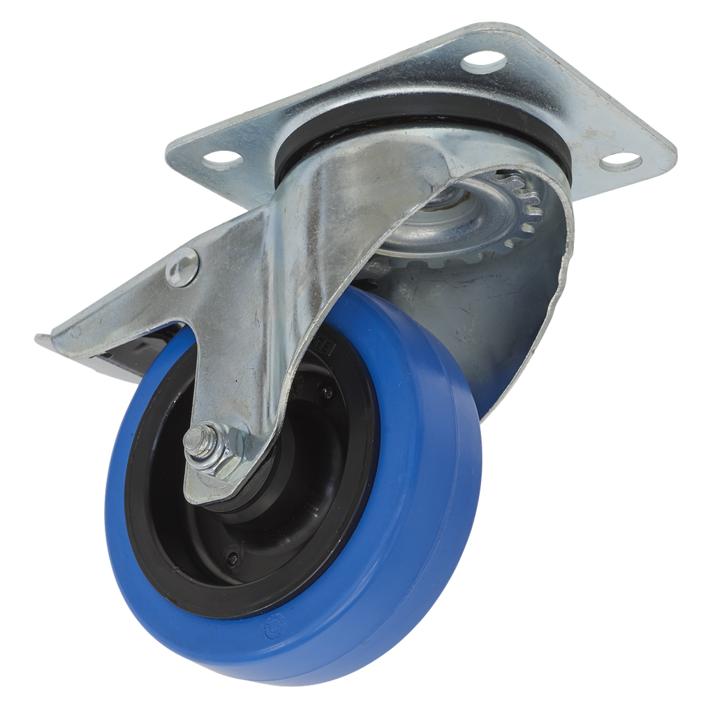 Sealey 100mm Castor Wheel with Swivel Plate & Total Lock