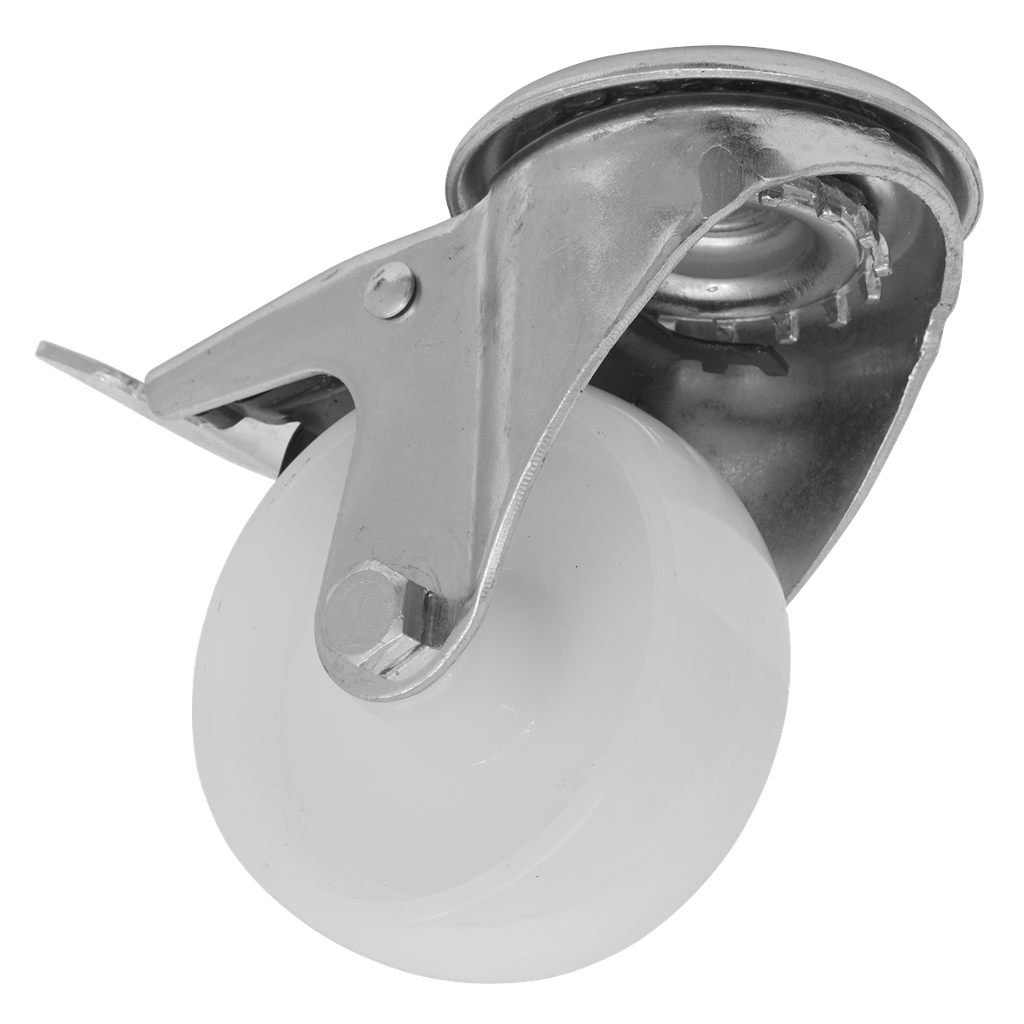 Sealey 80mm Castor Wheel with Bolt Hole & Total Lock