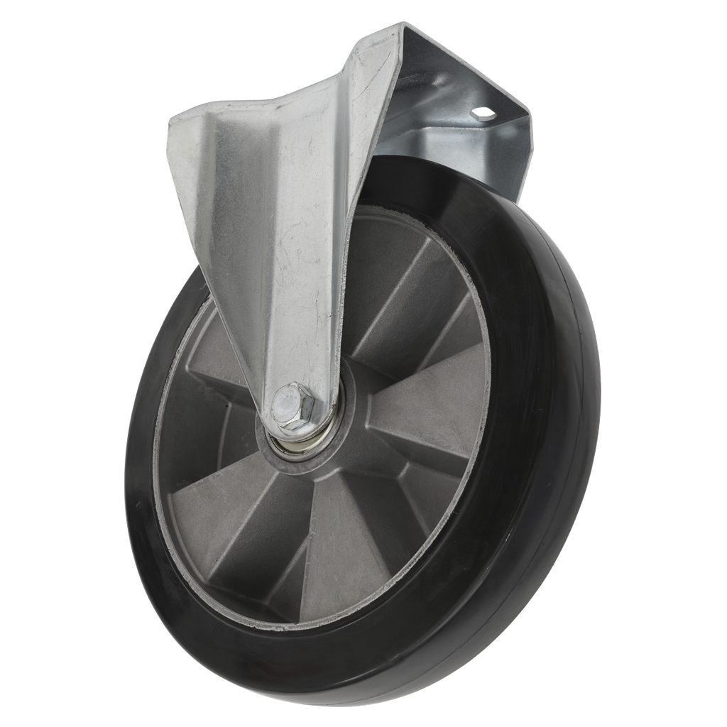 200mm Castor Wheel with Fixed Plate