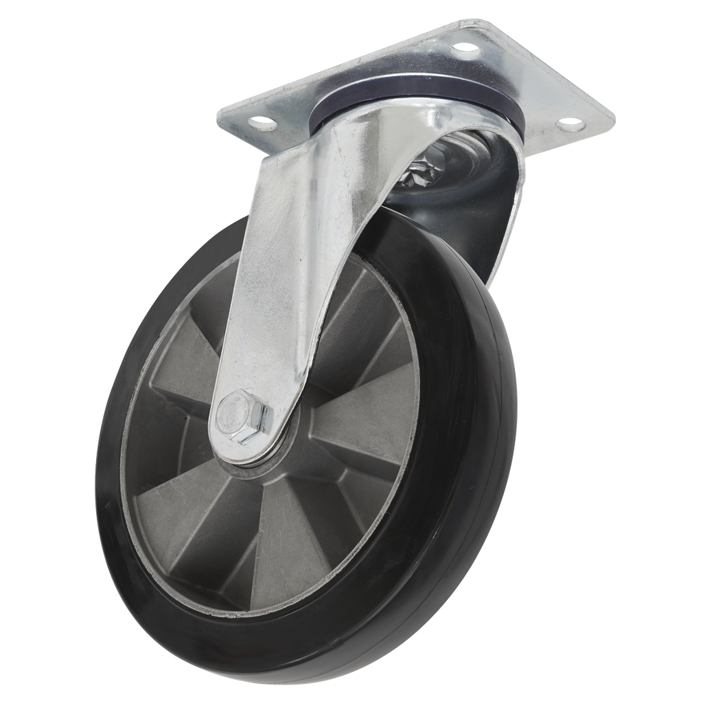 Sealey 200mm Castor Wheel with Swivel Plate