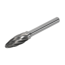 Sealey Ripper/Coarse Flame Tungsten Carbide Rotary Burr