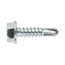 Sealey Zinc Plated Self-Drilling Hex Head Screw 4.8 x 19mm - Pack of 100
