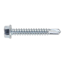 Sealey Zinc Plated Self-Drilling Hex Head Screw 5.5 x 38mm - Pack of 100