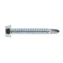 Sealey Zinc Plated Self-Drilling Hex Head Screw 6.3 x 50mm - Pack of 100
