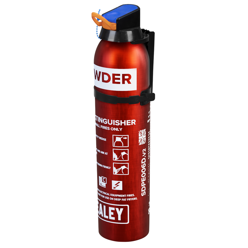 Sealey Disposable Dry Powder Fire Extinguisher 0.6kg