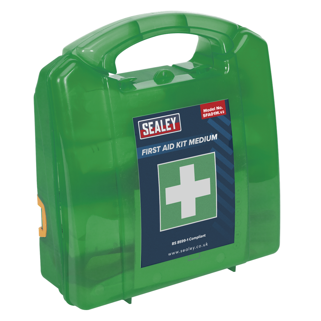 Sealey First Aid Kit, Medium - BS 8599-1 Compliant