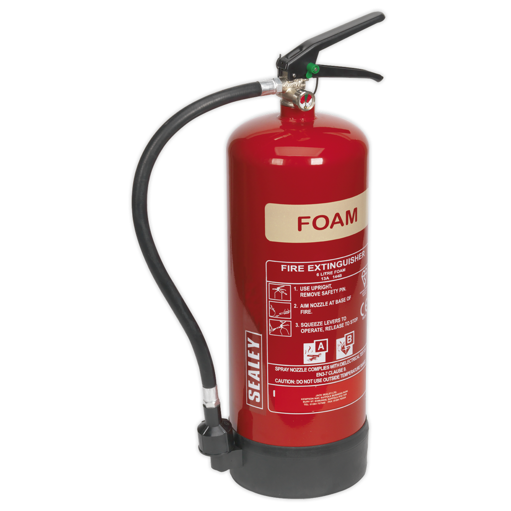 Sealey Foam Fire Extinguisher 6L
