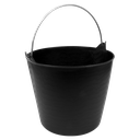 Sealey Heavy-Duty Flexi Tub 26L with Metal Handle - Black