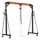 Sealey Portable Lifting Adjustable Gantry Crane 1 Tonne & Hoist 
