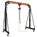 Sealey Portable Adjustable Gantry Crane with Geared Trolley Combo 2 Tonne