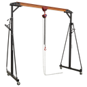 Sealey Portable Lifting Adjustable Gantry Crane 0.5 Tonne & Hoist Combo