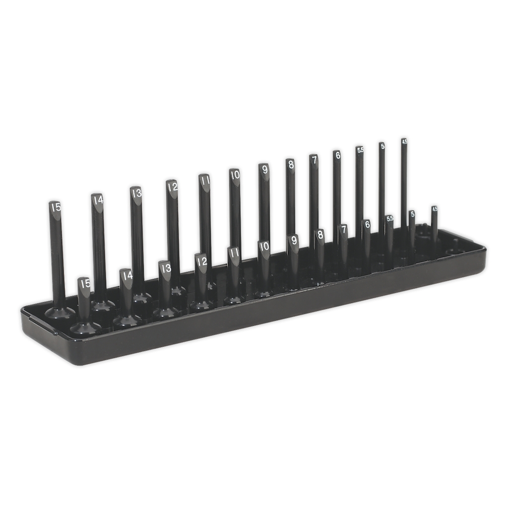 Sealey Premier Socket Holder 1/4"Sq Drive 4-15mm