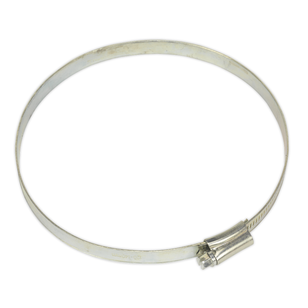 Sealey Zinc Plated Hose Clip 120-140mm - Pack of 10