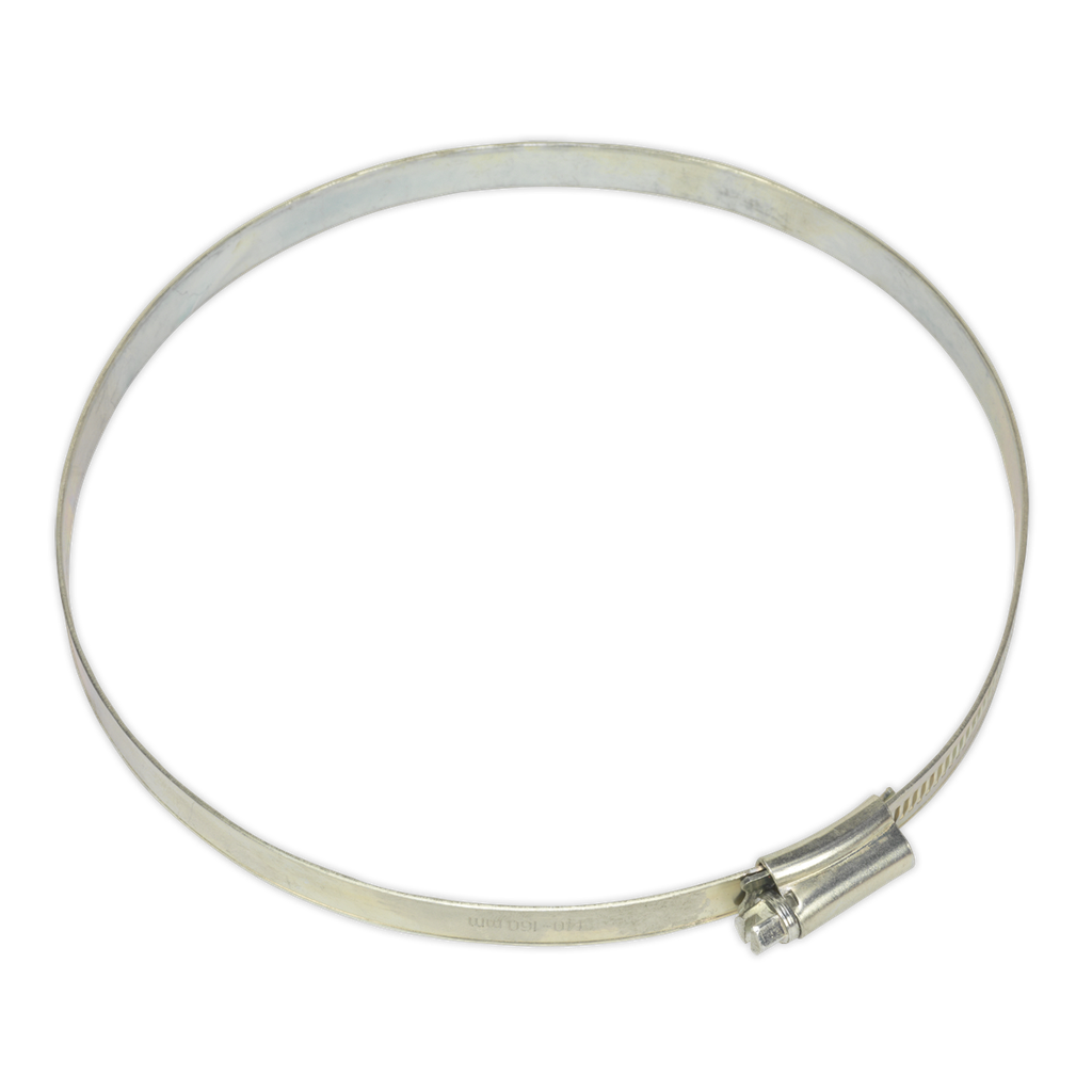 Sealey Zinc Plated Hose Clip 140-160mm - Pack of 10
