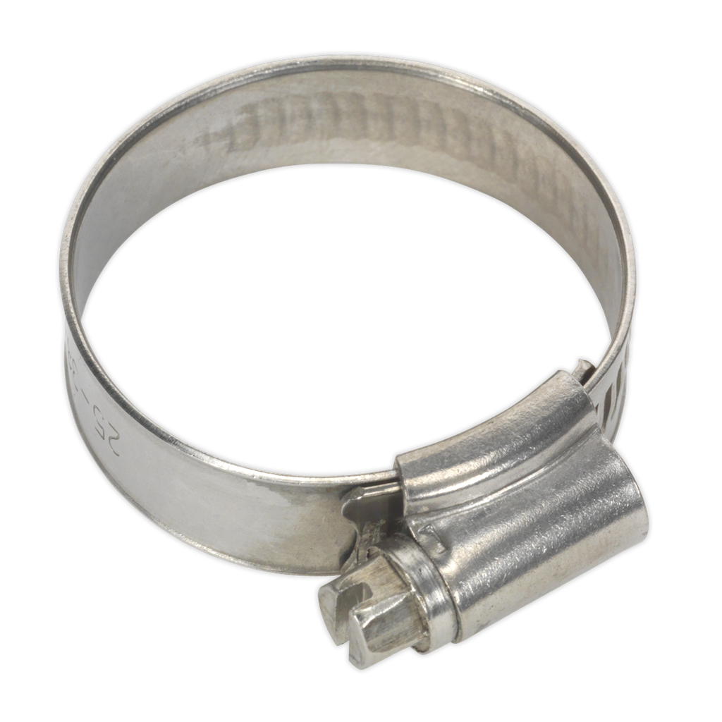 Stainless Steel Hose Clip 25-38mm - Pack of 10