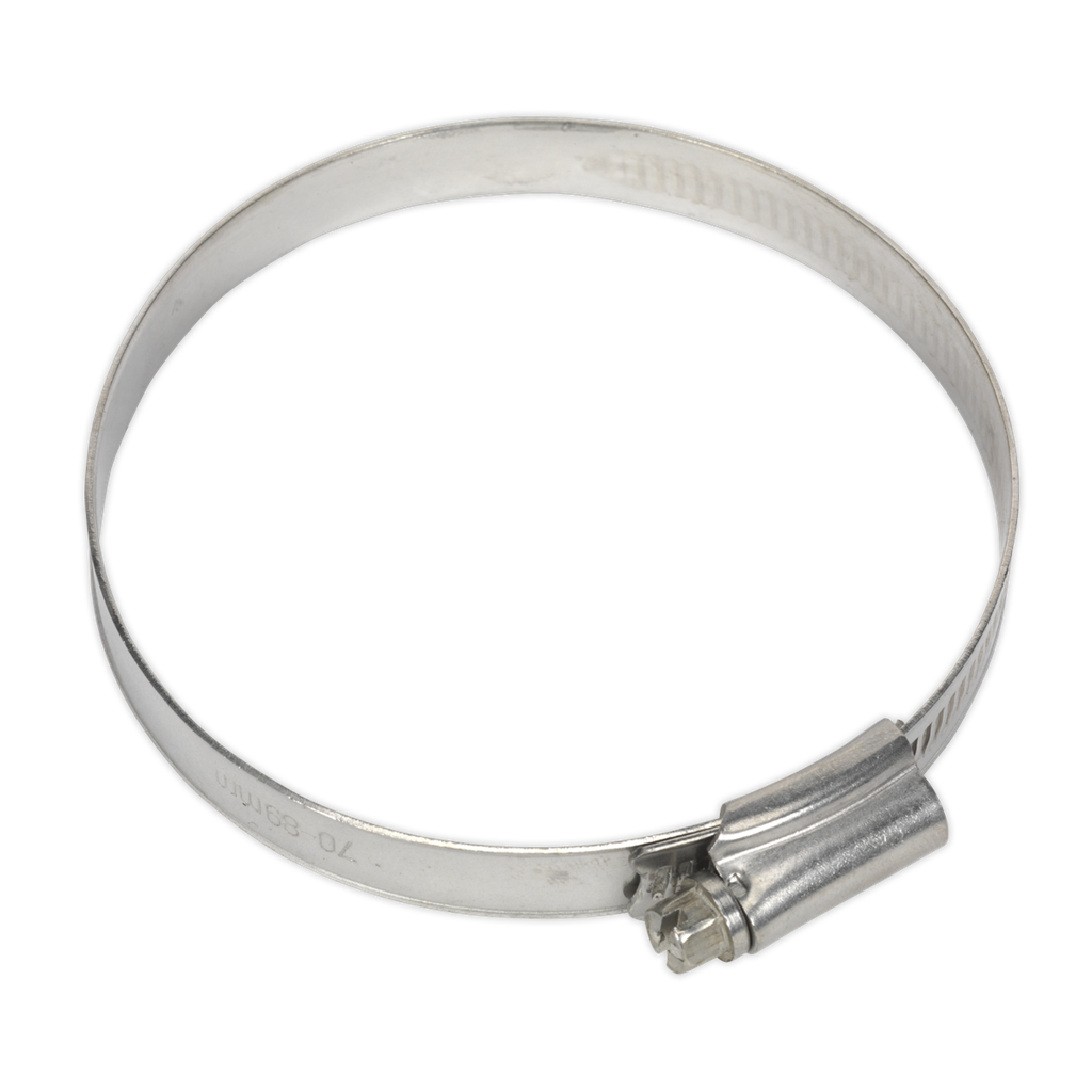Sealey Stainless Steel Hose Clip 70-89mm - Pack of 5