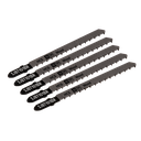 Sealey Jigsaw Blade for Hard Wood Downward Cut 100mm 10tpi - Pack of 5