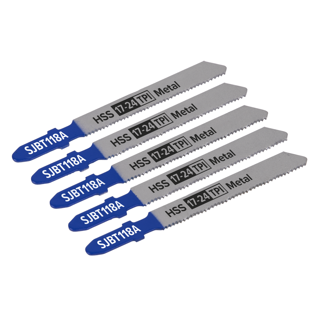 Sealey Jigsaw Blade for Metal 92mm 17-24tpi - Pack of 5