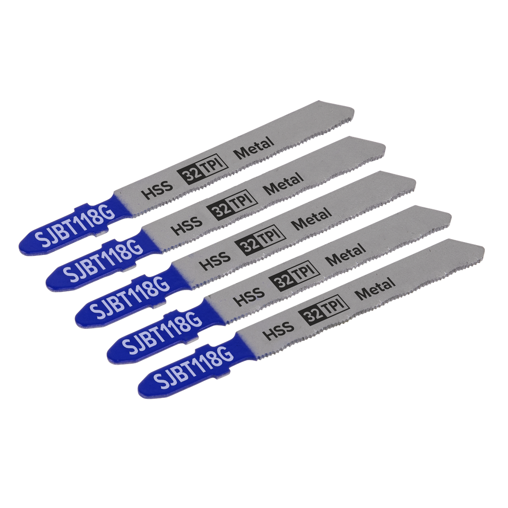 Sealey Jigsaw Blade for Metal 75mm 32tpi - Pack of 5