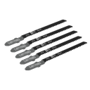 Sealey Jigsaw Blade for General Wood 75mm 12tpi - Pack of 5