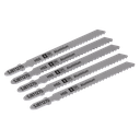 Sealey Jigsaw Blade for Aluminium 100mm 8tpi - Pack of 5