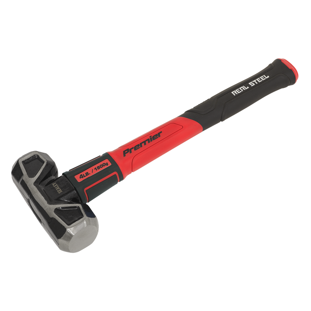 Premier Short Handle Sledge Hammer with Fibreglass Shaft 4lb