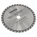 Sealey Cut-Off Saw Blade 180 x 1.9mm/20mm 36tpu