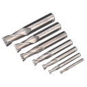 Sealey HSS End Mill Set 2 Flute 4-16mm
