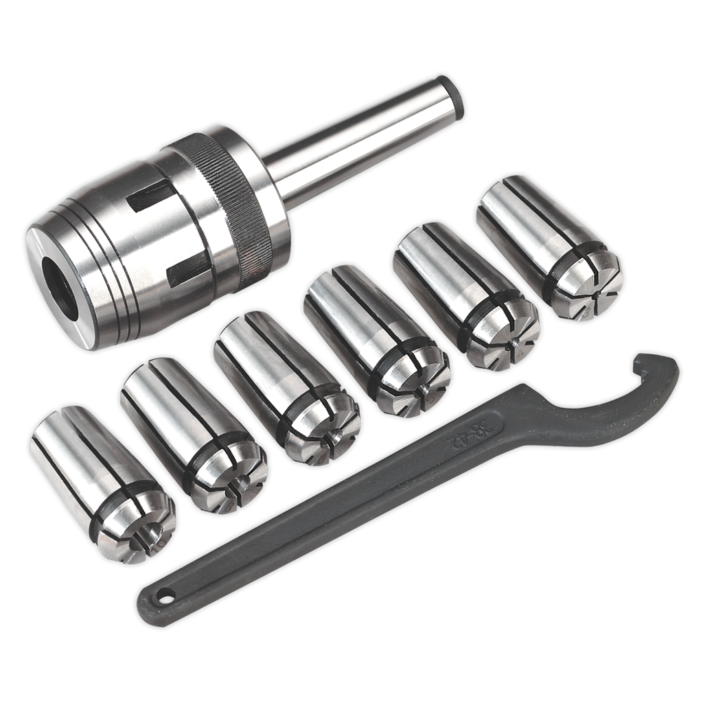 Sealey Mill Chuck Set MT2-M10 3-10mm