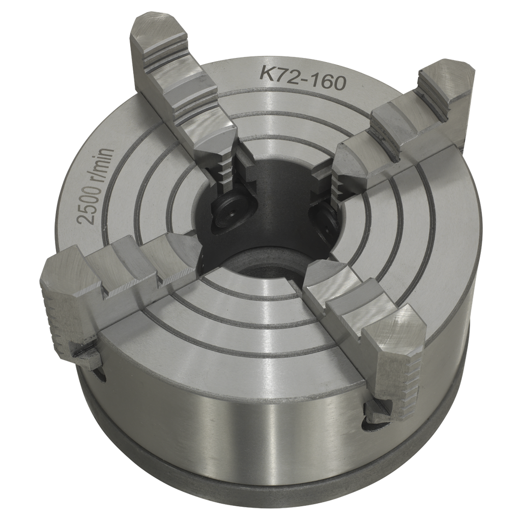 Sealey Independent Chuck with Back Plate 4-Jaw