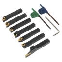 Indexable Lathe Turning Tool Set 8mm 7pc