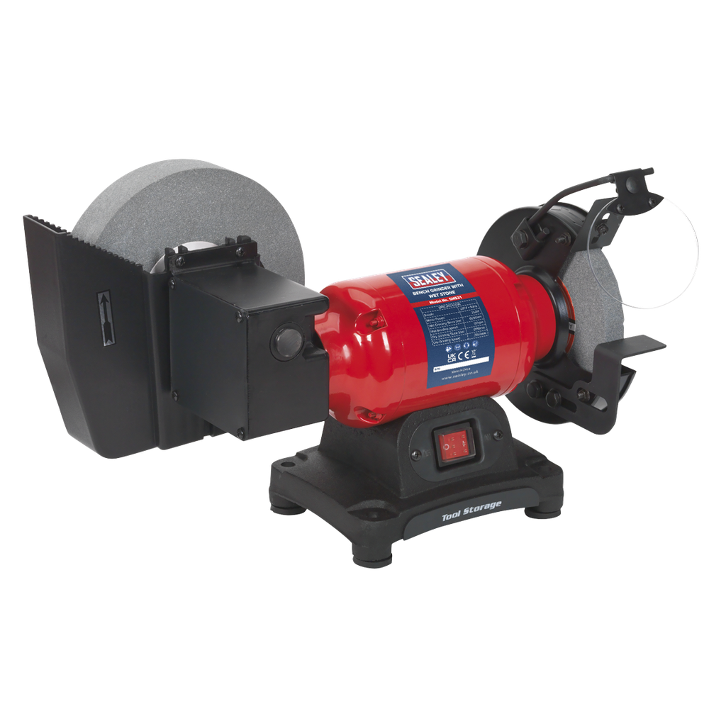 Sealey 200/150mm Wet & Dry Bench Grinder 250W/230V