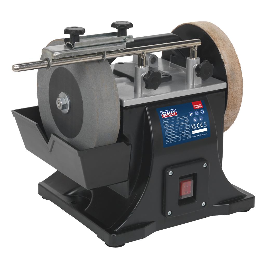Sealey 200mm Sharpener with Honing Wheel 180W