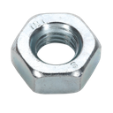 Sealey Zinc Plated Steel Nut M10, DIN 934 - Pack of 100