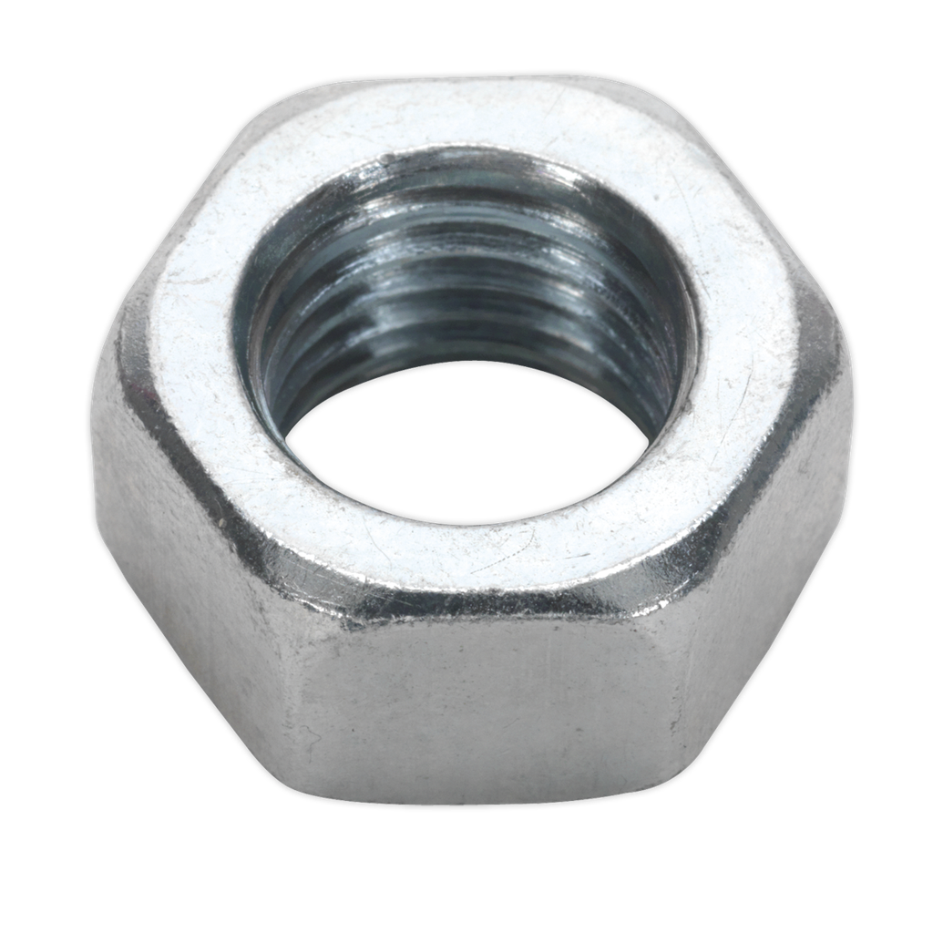 Sealey Zinc Plated Steel Nut M16, DIN 934 - Pack of 25