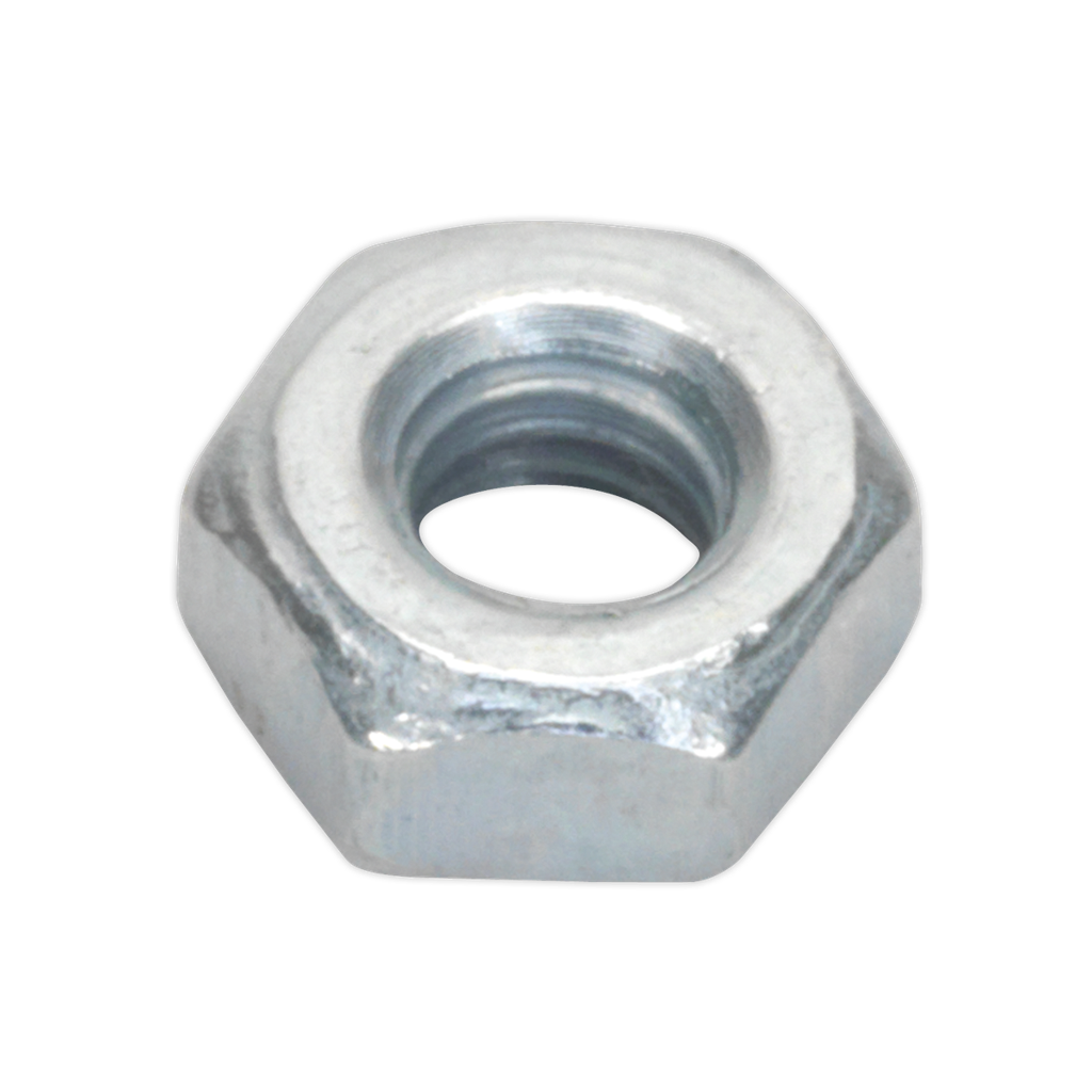 Sealey Zinc Plated Steel Nut M3, DIN 934 - Pack of 100