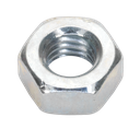 Sealey Zinc Plated Steel Nut M6, DIN 934 - Pack of 100