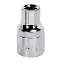 Sealey Premier Fully Polished Socket 1/2"Sq Drive 9mm